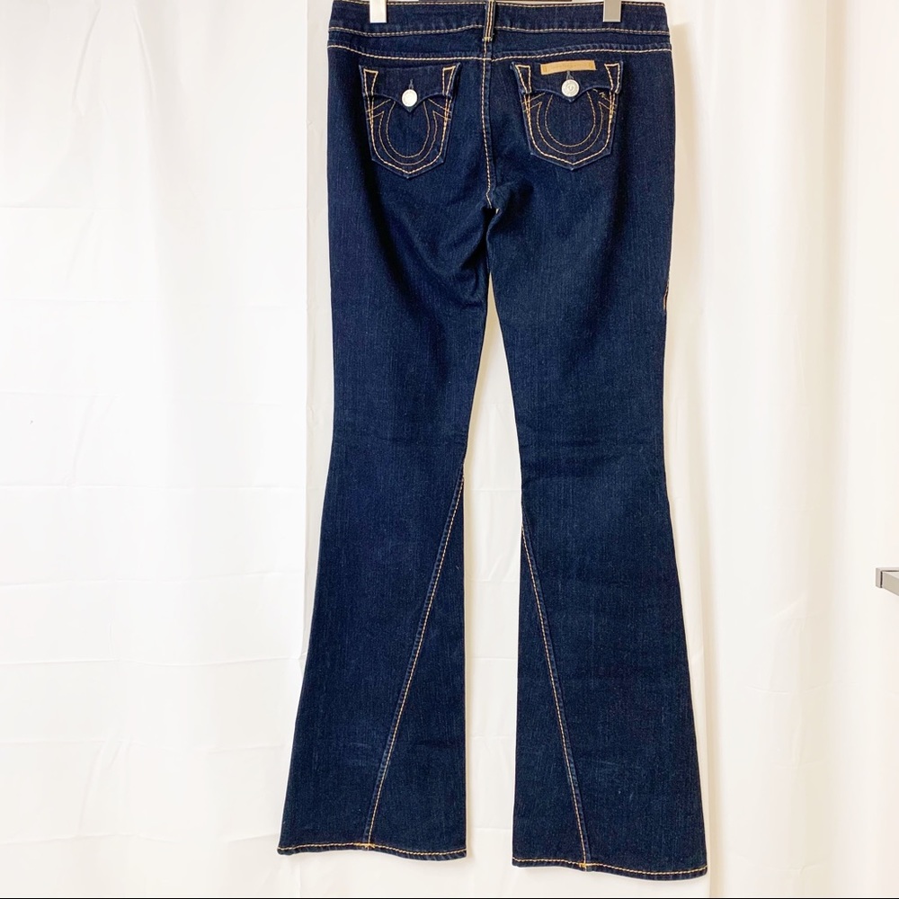True Religion Dark Indigo Flare Jeans